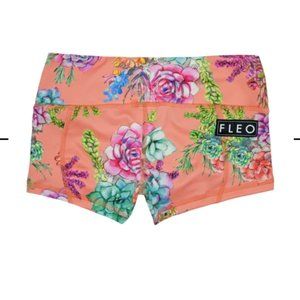 FLEO "Coral Succulent" Low Rise Contour 2.5" short